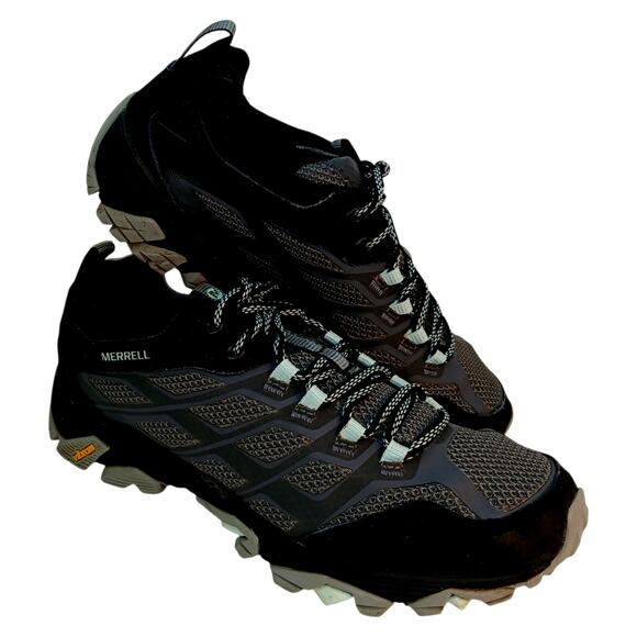 Merrell Granite Gray & Black Hiking Sneakers - Women's Size 9.5 - Picture 2 of 7